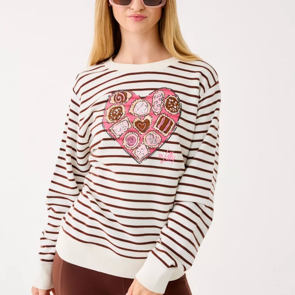 Box of Chocolates Ballad Long Sleeve Top by Lilly Pulitzer